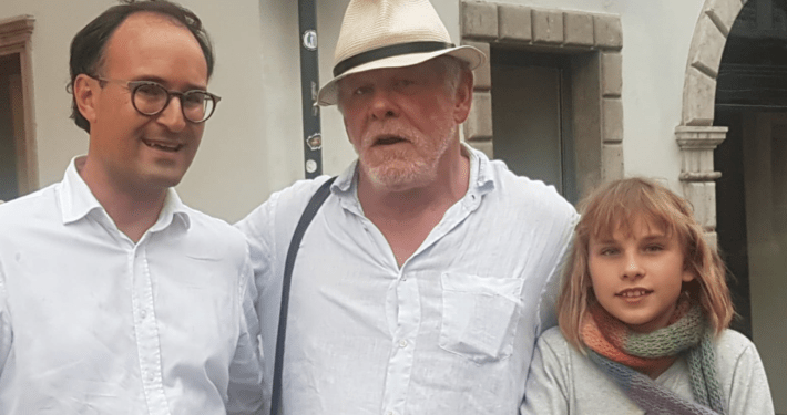Nick Nolte con sua figlia e Ulrich Seitz